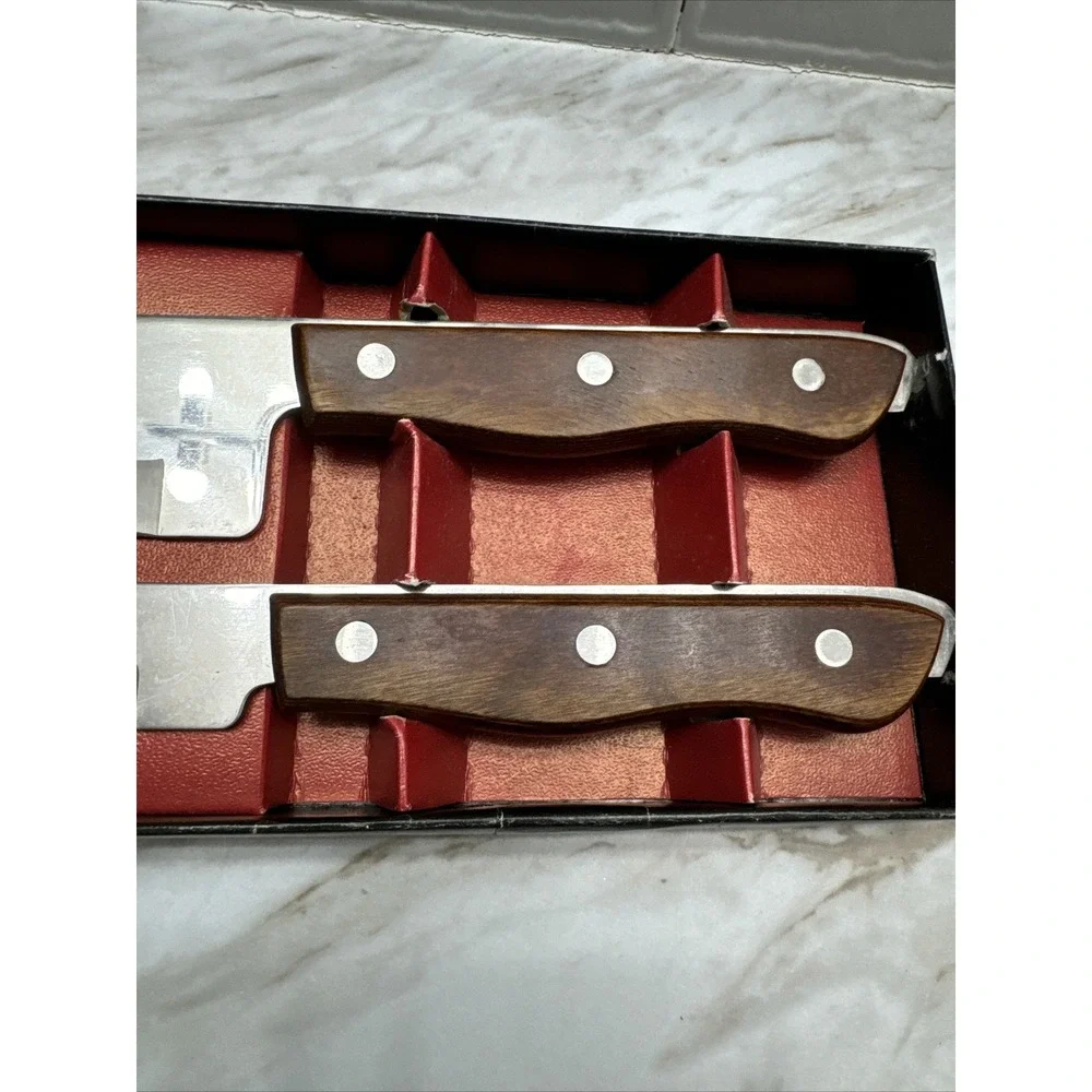 Japan 2 Piece Elegance Boxed‎ Deluxe Carving Set by Royal Chef's Knife Set VTG